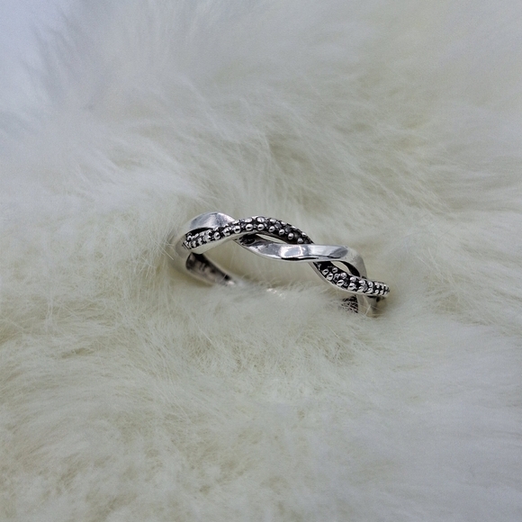 Reeds Jewelers Sterling Silver Twisted Ring - Picture 3 of 11